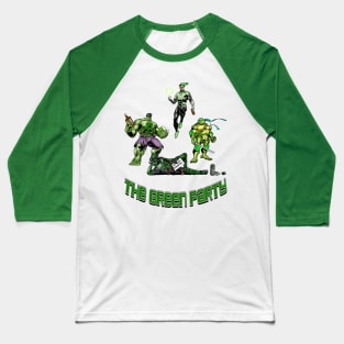 Green Party Baseball T-Shirt